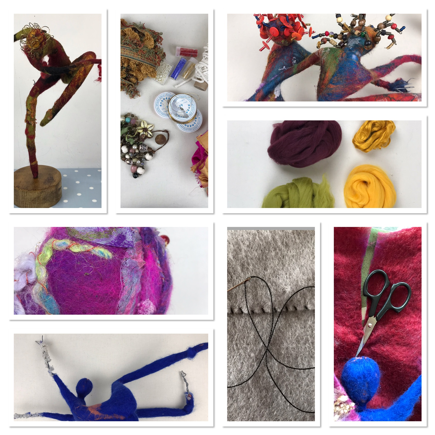 Felt sculpture workshop Molly Williams