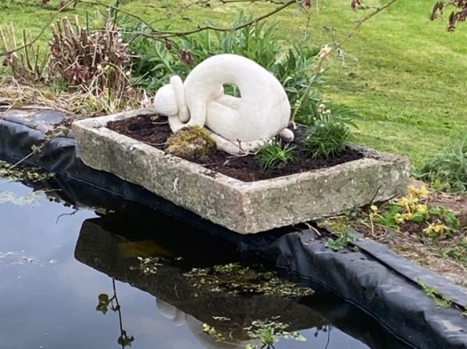 Contemplative figure - a wet felt sculpture online workshop.